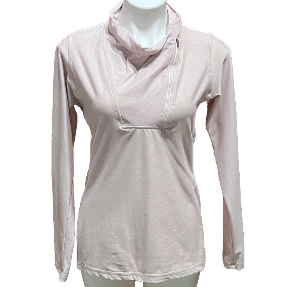NWOT New Balance Long Sleeve Athletic Pullover Light Pink 1/4 Zip Top Medium